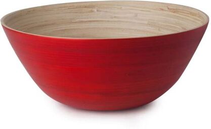 Bol en Bambou Naturel Massage Rouge