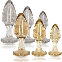 Coffret Plugs Anaux Glitter Acrylique