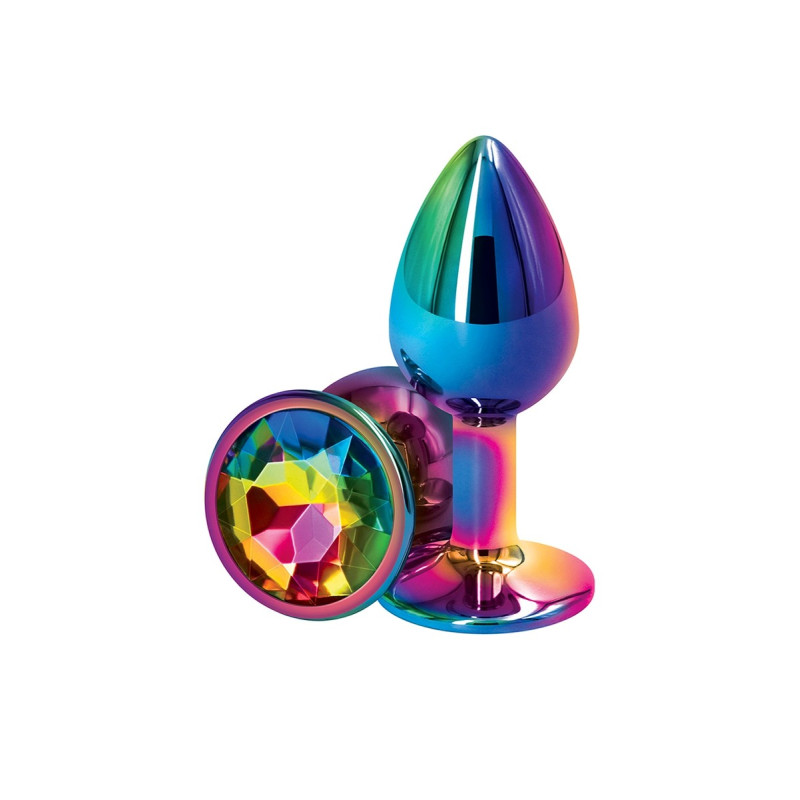 Plug anal aluminium Multicolore S - Rear Assets