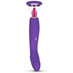 Pompe Pleasure Pump avec vibromasseur pour point G - Violet