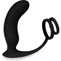 Vibromasseur sex toy homme gode anal Stimulateur de prostate vibrant anneaux cockring Lanco - Noir
