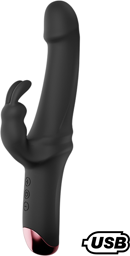 PLAYER, Vibromasseur Rabbit USB, silicone médical doux et lisse, doté de 10 modes de vibration
