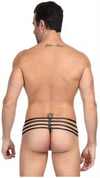 String Zip & Lanières Noir Noir