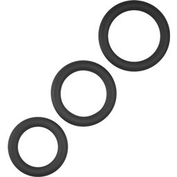 Ensemble de 3 Cockrings en Silicone Extra Épais