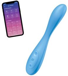 G-Spot Flex 4+ Vibromasseur Point G Connecté Bleu