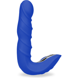 Vibromasseur anal Stimulateur prostate vibrant rotatif 20 modes - Bleu foncé