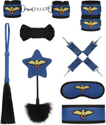 Coffret SM complet avec accessoires de bondage et stimulation
