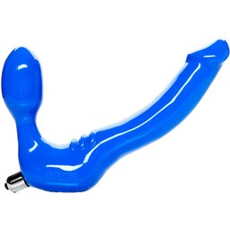 Feeldoe Gode Ceinture Slim Bleu 15 cm