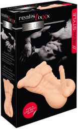 Masturbateur torse Deluxe Man avec dildo réaliste 21 cm