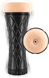 Masturbateur Vibrant Anus Réaliste Real Cup Noir