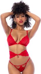 Ensemble 3 pièces rouge Rouge