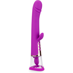 Vibromasseur rabbit avec pompe à vagin Fine