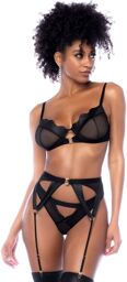 Ensemble 3 pièces en wetlook noir Wetlook noir