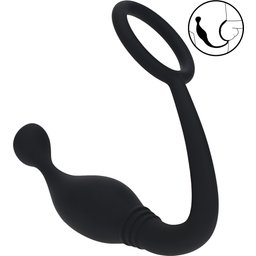 Cockring avec Stimulateur Prostatique Silicone Large