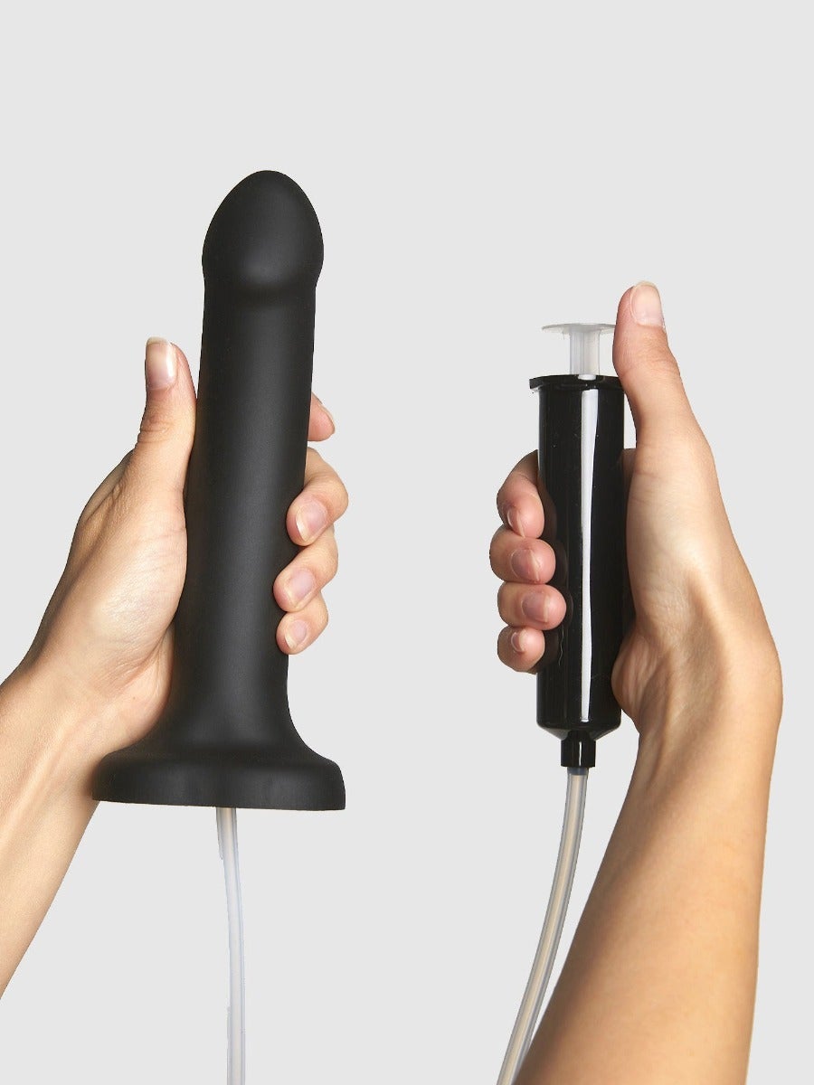 Dildo éjaculateur Strap-on-Me noir L