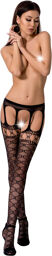 Collants effet ligas noirs Noir