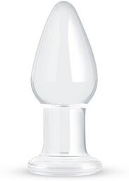 Plug anal en verre transparent