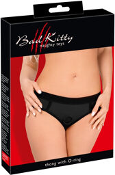 Culotte Strap-on noire en microfibre extensible Noir