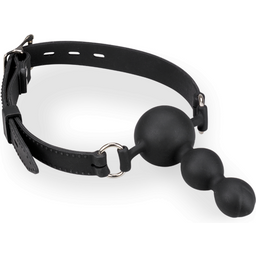 Gag-ball en silicone avec plug 6,0cm