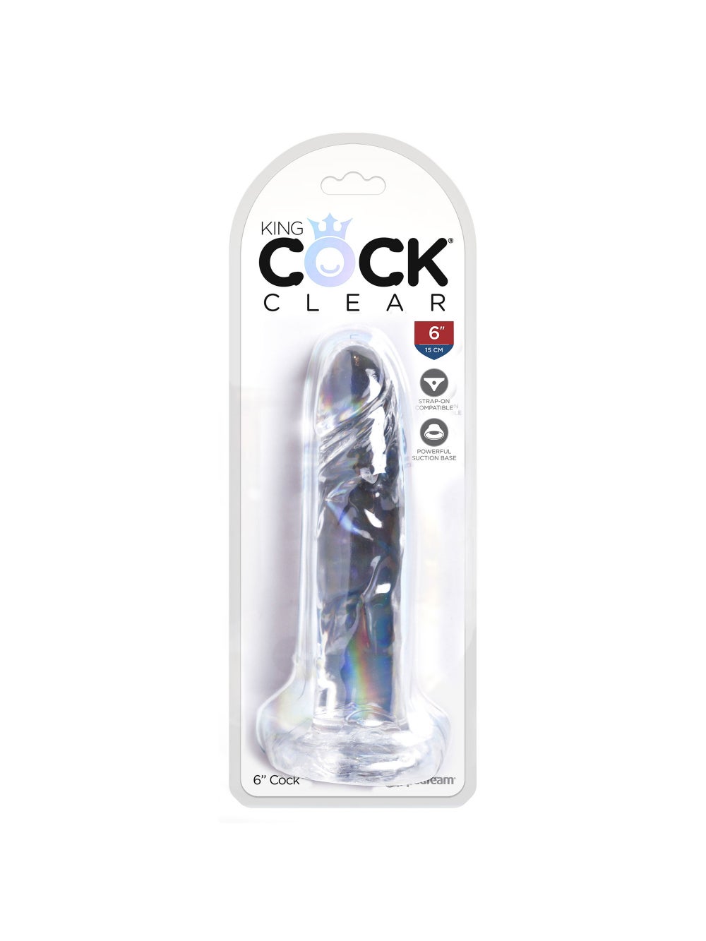 Gode Ventouse 15,2 cm King Cock Clear