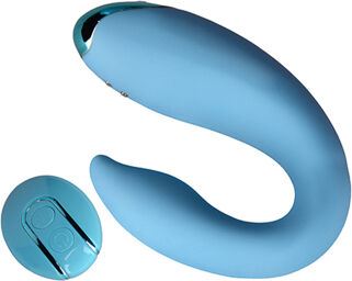 Vibro pour couples PleasureBerry bleu