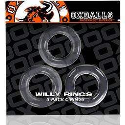 - Willy Rings 3-pack Cockrings Clear