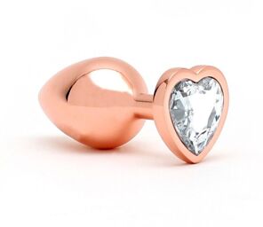 Plug Anal Coeur - Or Rose - Pisa