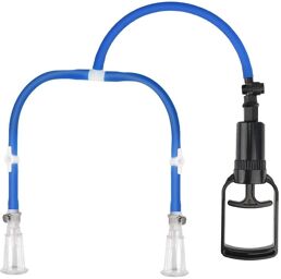 Pompe pour tétons Luv Enhance Double Cup Bleu