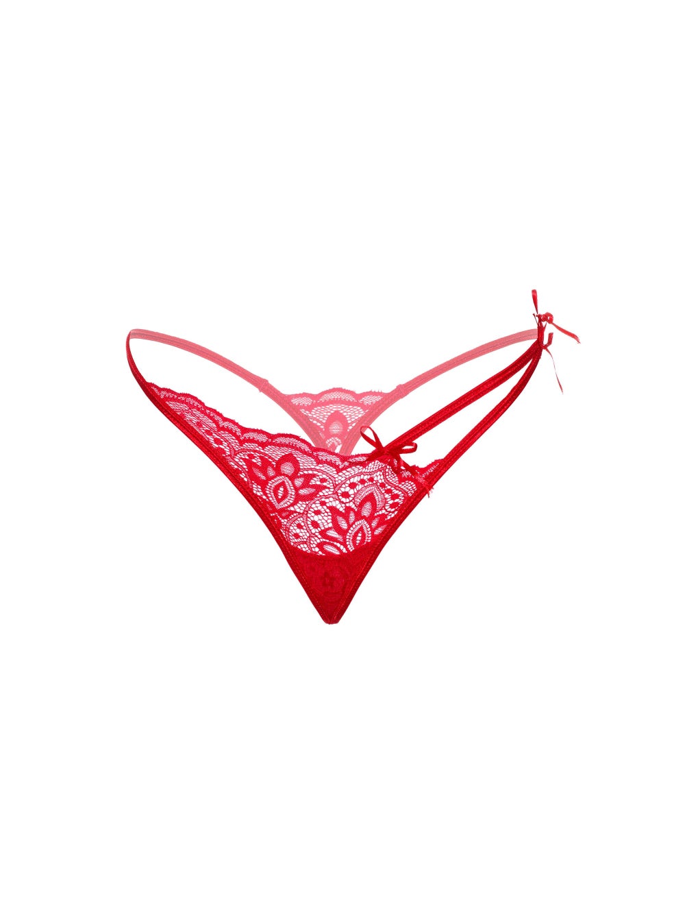 String Asymétrique Gina Rouge