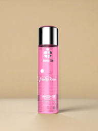 Lotion de Massage Saveur Fraise Vin Pétillant - 60 ml