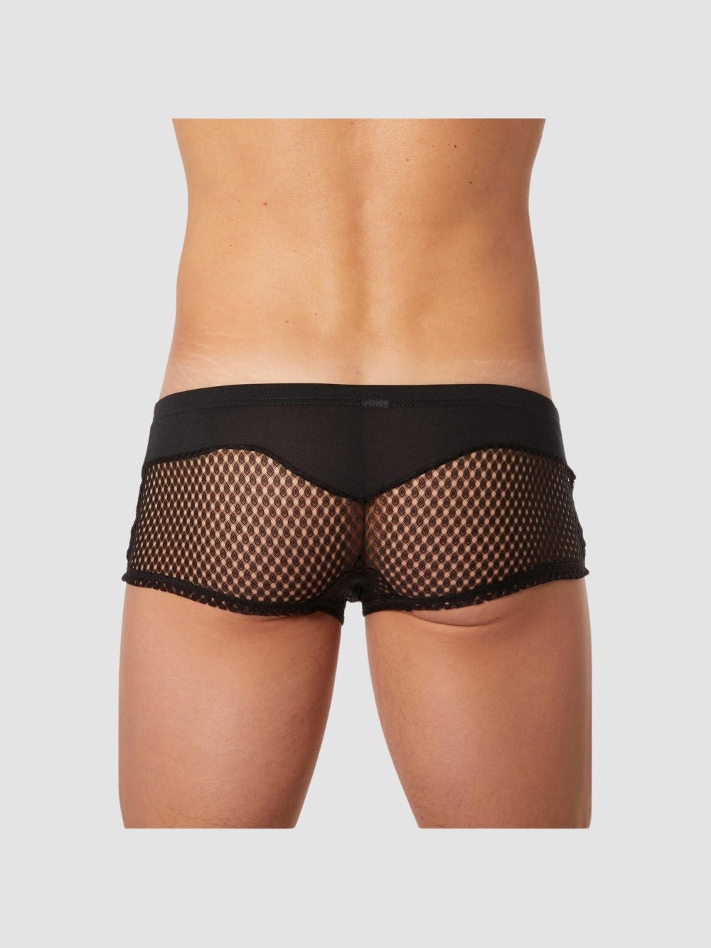 Mini Boxer Bimatière LM21 Résille Noir