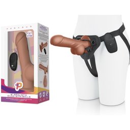 - 8? Remote Control Realistic Silicone Dildo with Balls and Harness