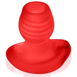 - Glowhole-2 Hollow Buttplug with Led Insert Red Morph Large