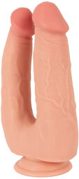 Double gode flexible en silicone doux pour une double pénétration réaliste