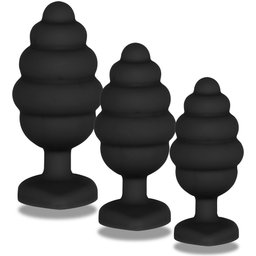 Bijou Anal Ribbed Diamond Heart