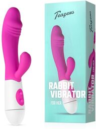Vibromasseur lapin réaliste - Rose