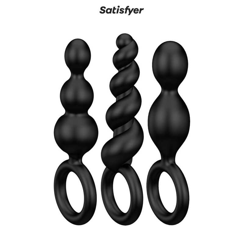 Set de 3 plugs noirs Booty Call