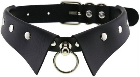 Collier GOTHIC RING Noir