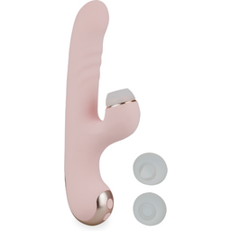 Vibromasseur rabbit va-et-vient et 3 becs stimulants Amor