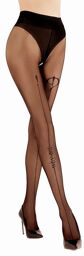 Collant exclusif Black Secret avec entrejambe ouvert (20 deniers)