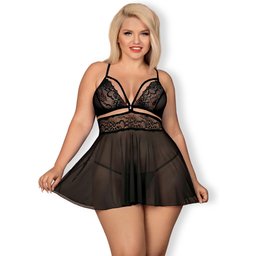 Ensemble Nuisette Noir Grande Taille