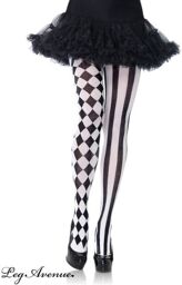 Collant Arlequin réf: 7720 Noir et blanc
