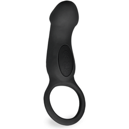 Anneau pénis ring vibrant avec stimulateur de clitoris Bergamot - Cockring penien pour homme et couple - Noir