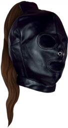 Cagoule avec cheveux brun - Black