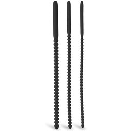 Kit de 3 Tiges à Urètre Perleé Silicone 240 mm