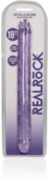 Double Dong Realiste Jelly - 45 cm - Purple
