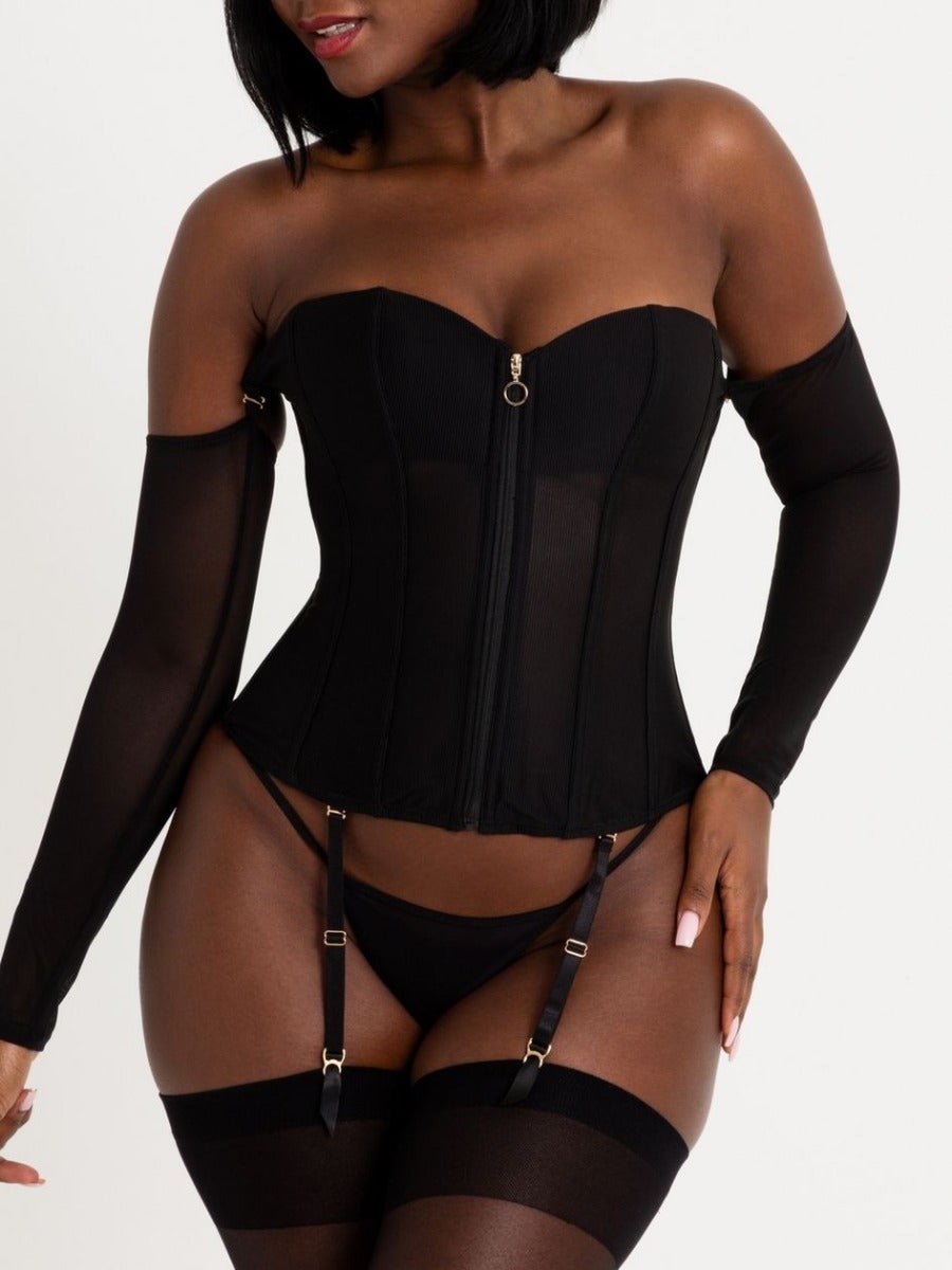 Corset manches longues Secret Silhouette noir L