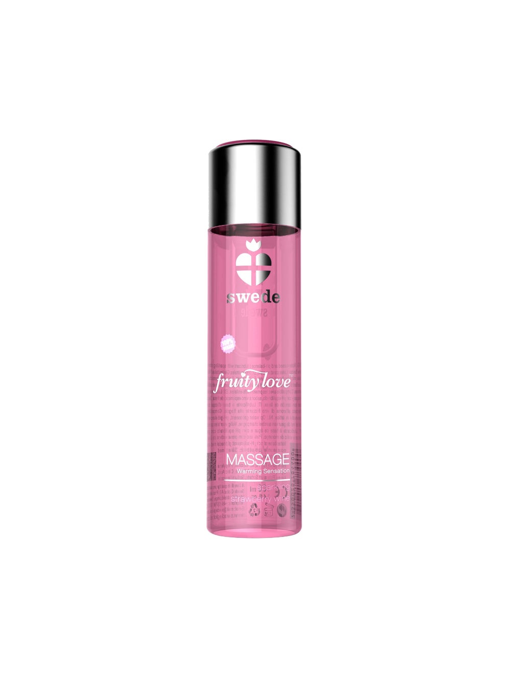 Gel de Massage Chauffant Fruity Love Vin Pétillant à la Fraise 120 ml
