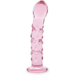 Gode godemichet en verre Scales gode vaginal ou anal homme ou femme - Rose