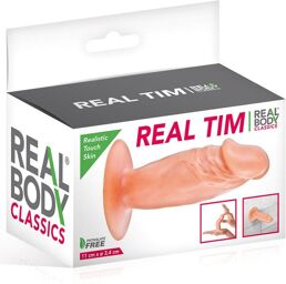 Gode plug réaliste avec ventouse 11.9cm Peau